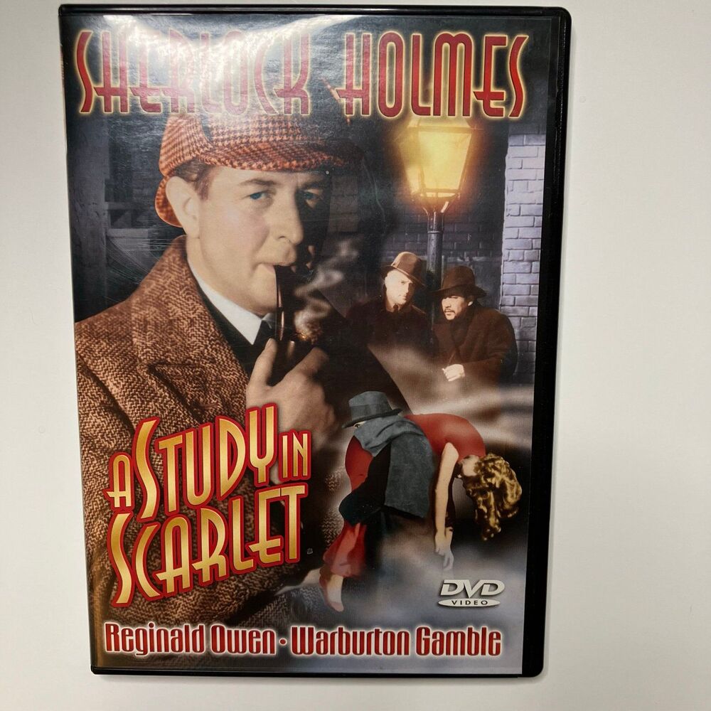 Sherlock Holmes A Study In Scarlet DVD Very Good Reginald Owen Anna May